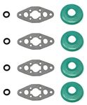 SeaDoo Exhaust RAVE Valve Repair Rebuild Kit 787 800 Carb GSX GTX SPX XP Bellows: 290260723, 290260728, 420260728 & 420260723 Gasket: 420931540 & 290931540 (4)