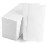 JINYUDOME Disposable Guest Towels, Linen Feel Hand Towels, Cloth-Like Paper Napkins, Soft, Durable, Absorbent Paper Hand Towel for Kitchen, Parties, Bathroom, Restaurant, Events, 100 Pack, White