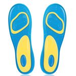 Shock Absorbing Foot Insoles for Men, Family Care Trim to Fit Comfort Insoles for Work Boot, Running Shoes, Hiking Shoes