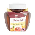 BLOSSOM Edible Glazing Gel for Cake & Desserts Toppings Decoration- Butter Scotch, 250 gm