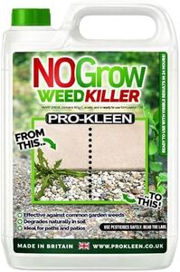 Pro-Kleen NOGrow Weed Killer 5L, See Results In Hours, Double Strength, Glyphosate Free, Kills Moss, Effective on Annual and Perrenial Weeds, Eco-Friendly, Organic, Children and Pet Safe Once Dry