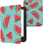 kwmobile Case Compatible with Kobo Clara 2E / Tolino Shine 4 Case - eReader Cover - Watermelon Slices Red/Green/Black