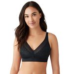 Wacoal Women's Elevated Allure Wirefree Bra, Black, 38DDD