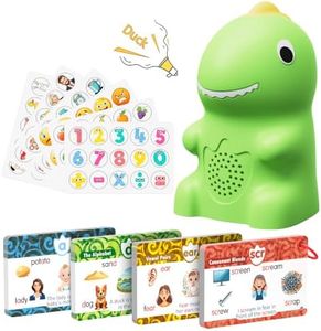 KOKODI Dinosaur Talking Pen with Phonics Cards, Autism Sensory Interactive Game for Kids Ages 3-8 Kindergarten Preschool Learning Activities, ABC 123 Learning Set for Toddler Educational Birthday Gift