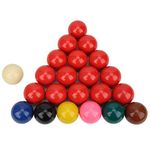 22Pcs Snooker Balls Billiard Balls Snooker Balls, Resin Billiard Balls Set Pool Table Balls Replacement Set Billiard Balls for Pool Tables Playground Balls