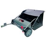 Brinly LS2-42BH-S 42" Tow-Behind Lawn Sweeper in Gunmetal Finish with Universal Hitch