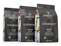 Lifeboost Coffee Espresso Whole Beans Coffee - Low Acid Single Origin USDA Organic Coffee - Non-GMO Espresso Coffee Third Party Tested For Mycotoxins & Pesticides (Espresso Whole Bean 12oz x 3 pack)