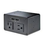 StarTech.com Power Outlet Module for Conference Table Connectivity Box - 2X AC Power and 2X USB-A - Power and Charging Hub (MOD4POWERNA)