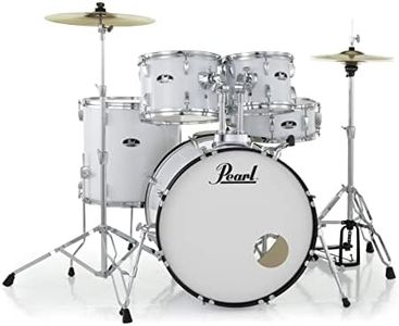 Pearl Roadshow RS525SC/C 5-piece Complete Drum Set with Cymbals - Pure White