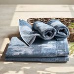 Pure Home + Living Set of Cotton Hand Towels (Indigo)