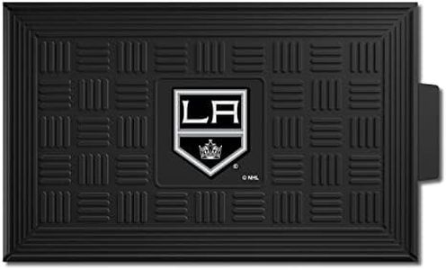 FANMATS 11492 Los Angeles Kings Heavy Duty Vinyl Medallion Outdoor Door Mat - 19.5in. x 31in.