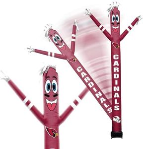 Sporticulture NFL Football Arizona Cardinals Wacky Waving Inflatable Tube Guy with LED Lights & Built-in Blower Air Wacky Dancers NFL Inflatable Tube Man Crazy Sports Fan Outdoor Party Decoration