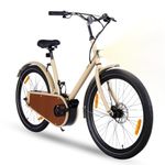 Tilt E1 MAX - India's Finest Electric Bicycle | 75+ km Range | 5 Level Pedal Assist & Throttle | 11.6 Ah Hidden, Removable Battery | 26" Wheels | Ages 14+ (Sand, 26 inches, 11.6, Amp Hours)