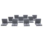 EnderToys Locking Dungeon Tiles - Edge Tiles (x10 Pieces), Terrain Scenery Tabletop 28mm Miniatures Role Playing Game, 3D Printed Paintable