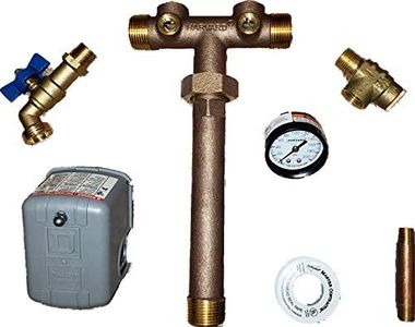 Pressure Tank Tee Kit w/Union, 1-1/4"x14", Water Well, LF Brass by Provizio Supply (w/ 30/50 Pressure Switch)