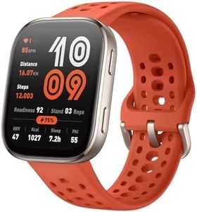 Amazfit Bip 6 Smart Watch 46mm, 14 Day Battery, 1.97" AMOLED Display, GPS & Free Maps, AI, Bluetooth Call & Text, Health, Fitness & Sleep Tracker, 140+ Workout Modes, 5 ATM Water-Resistance, Red