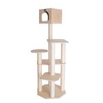 Armarkat 69 inch Premium Solid Wood Cat Tree Tower