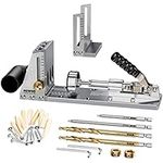 HOWOD Pocket Hole Jig Kit, Professional and Upgraded All-Metal Pocket Screw Jig.