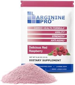 L-arginine Pro Supplement ON-The-GO Single Serve Travel Packets - 5,500mg of L-arginine Plus 1,100mg L-Citrulline (1 Bag (30 Packets), Raspberry)