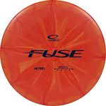 Latitude 64 Retro Burst Fuse Midrange Disc Golf Disc | Easy to Throw Frisbee Golf Midrange | Great for Beginners | 170g Plus | Stamp Color and Burst Pattern Will Vary (Orange)