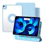 ZENLU 10.9/11 inch iPad Air Case with Removable Magnetic Folio Cover, Premium PU Leather, Multiple Angles Stand, Pencil Slot Charging Support, Full Protective Case for iPad Air 6 5 4 Gen (Blue)