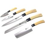 THW® Sashimi Usuba Knife Stainless Steel Cutlery Chef Knives 5pcs