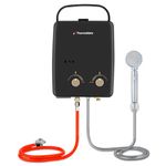 ThermoMate AZ132B 5L Instant Gas Water Heater, Portable Propane Water Heater, Use for Outdoor Showers, Horses, Camping, Motorhome
