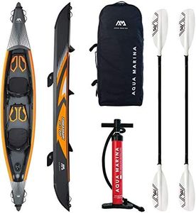 Aqua Marina Tomahawk Kajak 2 Personen Inflatable Kanau Tourenkajak mit 2 Paddel 440cm