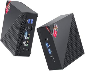 ACEMAGICIAN AM06PRO Mini PC, AMD Ryzen 7 5825U (8C/16T, hasta 4.5GHz), Mini Ordenadores de Sobremesa 32GB RAM DDR4 512GB M.2 2280 SSD, Doble Ethernet/WiFi 6/para Oficina, Jugar