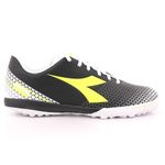 Diadora Men's Pichichi 6 Tfr Soccer Shoe, Black Yellow Fluo Dd White, 7 UK