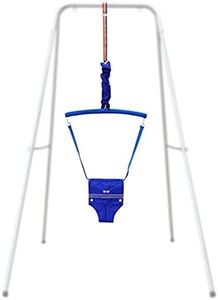 AIHOME Puente de puerta de pie para bebé, juego de ejercicio de columpio para bebé al aire libre con asiento de silla de montar para niños pequeños de 6 a 24 meses