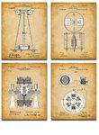 Original Tesla Patent Art Prints - Set of Four Photos (8x10) Unframed