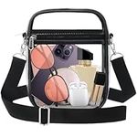 Clear Crossbody Bag, Stadium Approved Clear Purse Bag for Concerts Sports Events Festivals