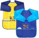 BAHABY Kids Art Smocks 2 Pack Paint