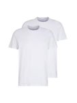 TOM TAILOR Men's Basic T-Shirt in Double Pack 1008638, 20000 - White, 3XL