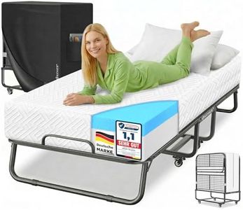 KESSER® Klappbett 200x90cm Gästebett inkl. Matratze aus Memory-Schaum & Rollen | faltbares Reisebett mit Metallrahmen für Erwachsene belastbar bis 250kg | Metallbett mit Schaumstoffmatratze & Cover