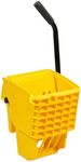 PLASTIC PRINCE Mop Wringer Only Side Press Wringer Replacement for Commercial Mop Bucket on Wheels - 26-Quart or 35 Quart, Yellow