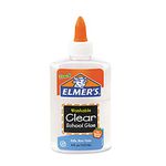 Elmer's Washable No-Run School Glue, 5 oz Bottle, Clear (E305)