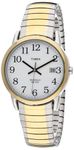 Timex Men's Modern Easy Reader 40mm Watch – Two-Tone Case White Dial with Expansion Band