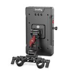 SMALLRIG V Mount Battey Adapter Plate with Adjustable Arm, V-Mount Plate with 65W PD USB-C and 14.8V D-Tap Output/Input - 3204B