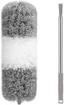 DOLANX Extendable Microfiber Duster Telescoping Stainless Steel Pole Up to 220cm