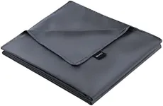 ZonLi 80''x87'' Dark Grey Duvet Cover for Weighted Blanket, King Size Breathable Soft Removable Duvet Cover for All Season
