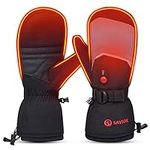 Heated Mittens Electric Ski Gloves,