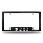 Rico Industries NBA Toronto Raptors Carbon Fiber 12" x 6" Chrome All Over Automotive License Plate Frame for Car/Truck/SUV