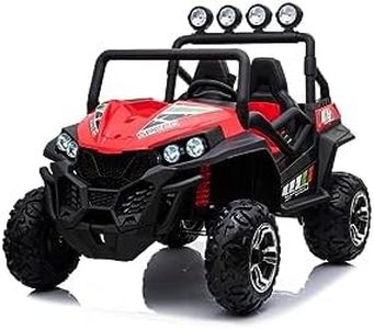 TOYSCAR Macchina Elettrica per Bambini 2 Posti 24V New Polar Sedile Regolabile Auto Elettrica per Bambini Telecomandata Porte Apribili Macchina Elettrica per Bambini Rossa