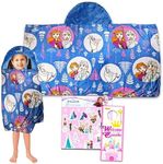 Disney Frozen Kids Blanket with Hood - Bundle with Frozen Wearable Plush Blanket for Travel Sleepover Airplane Car Road Trip 50x30 Inch | Frozen Hooded Blanket