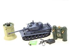 s-idee® RC Tank 99867 Battle Tank German Tiger 1:28 with Integrated Infrared Battle System 2.4 GHz RC R/C