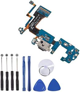USB Charging Port Flex Cable Microphone Replacement for Samsung Galaxy S8 Active AT&T G892A with Tools (for S8 G892A)