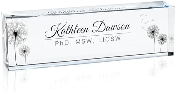Placa Personalizada Nombre, Accesorios Escritorio Oficina, Regalos De Promoción, Regalos De Agradecimiento, Regalos De Graduación Para Compañeros, Empleados, Hijas, Esposas Y Jefes(diente de león)