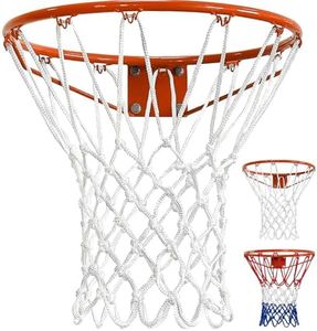 Basketball Nets Heavy Duty Outdoor - 2 Pack, 7.4 Oz, 12 Loops All-Weather Anti-Whip Professional Heavy Duty Basketball Nets Replacement, Suitable for Basketball Hoop Outdoor/Pool Basketball Hoop